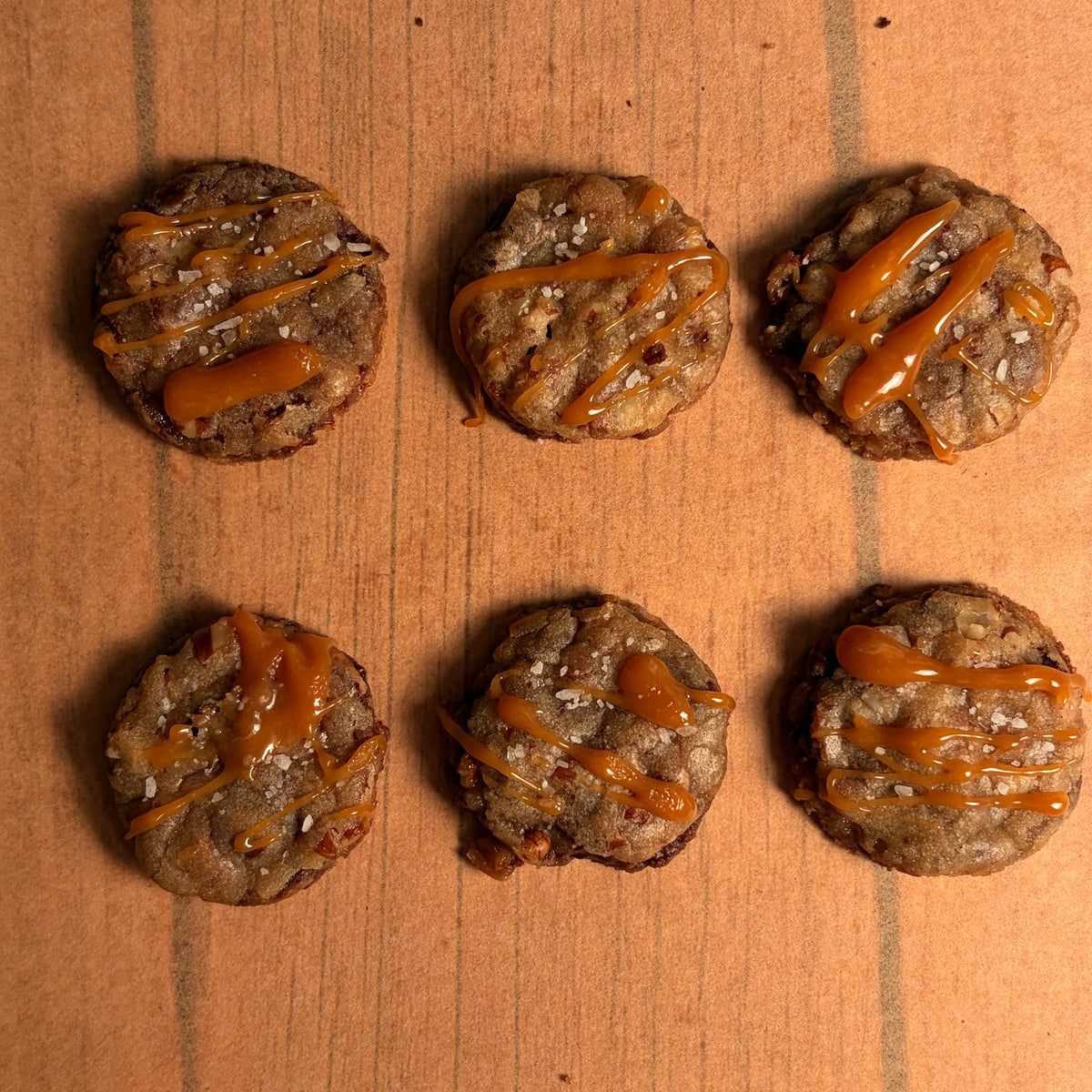 Bite-Sized Blonde Turtle Cookies (6-Pack)
